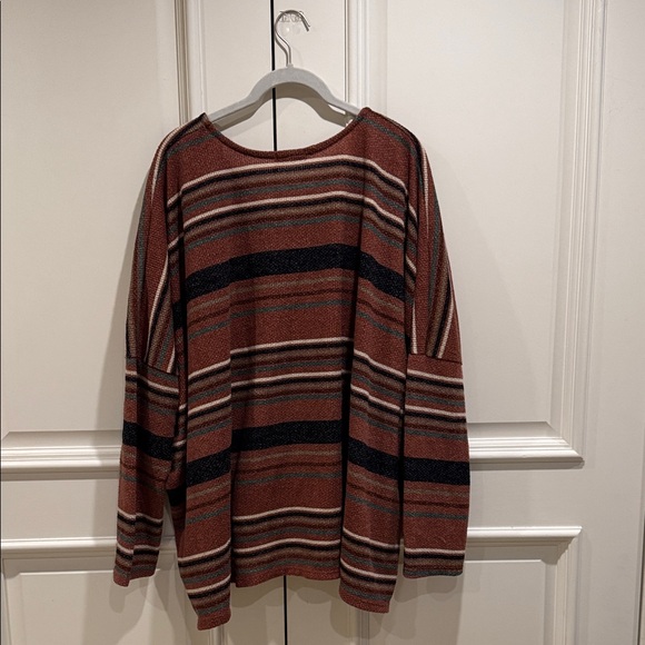 Heimish Cozy & Comfy Lightweight Multicolor V-Neck Sweater-2XL-NWOT - Picture 2 of 7